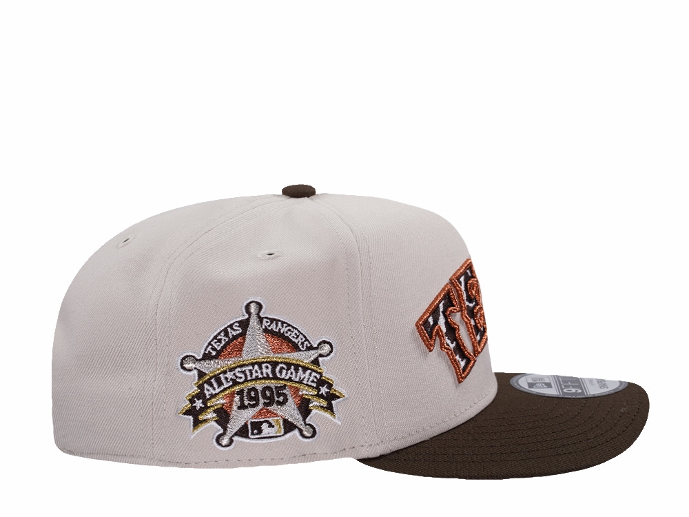 New Era Texas Rangers All Star Game 1995 Stone Two Tone Edition 9Fifty A Frame Snapback Cap