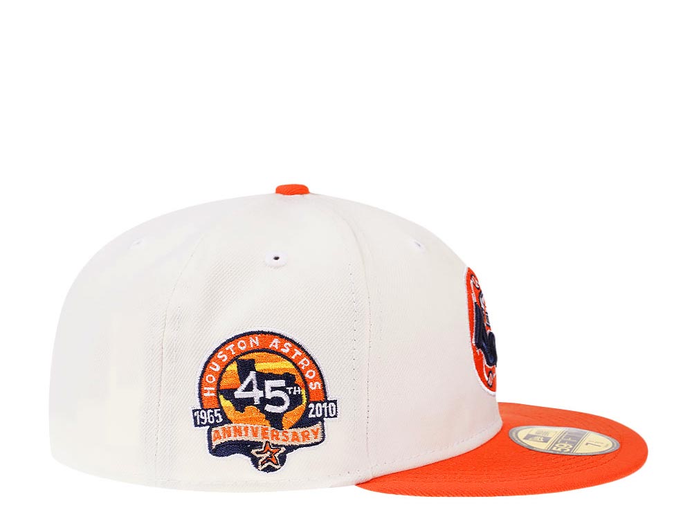 New Era Houston Astros 45th Anniversary Cream Two Tone Edition 59Fifty Fitted Cap