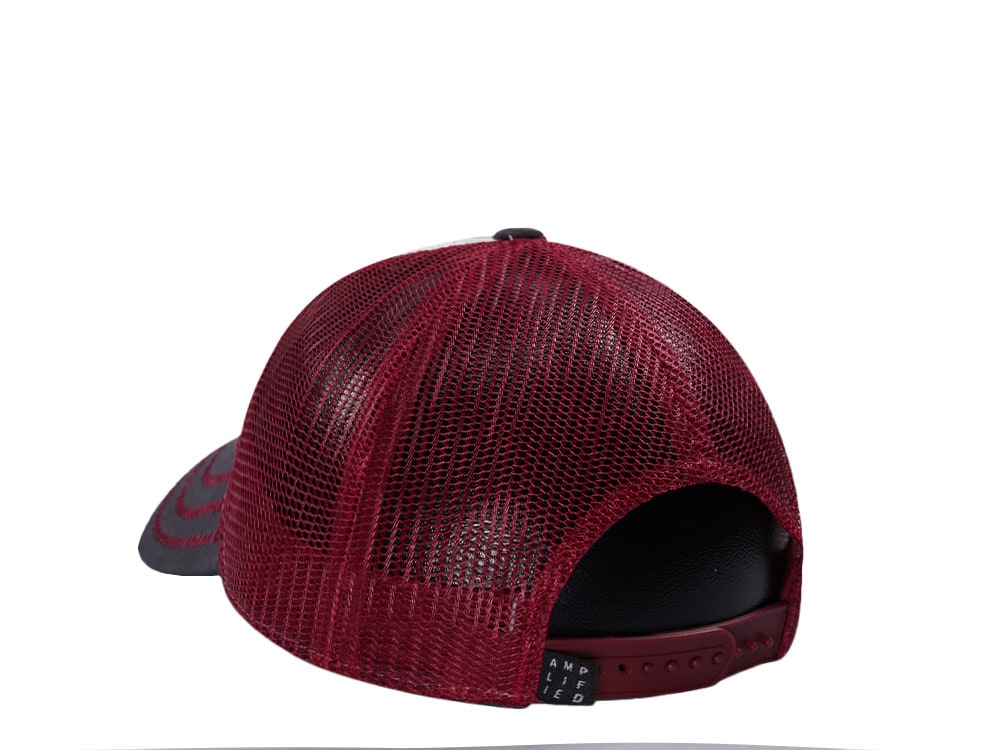 Amplified Rolling Stones Stone Red Trucker Snapback Cap