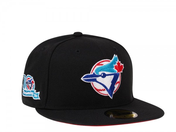 New Era Toronto Blue Jays 10th Anniversary Black and Red Edition 59Fifty Fitted Cap