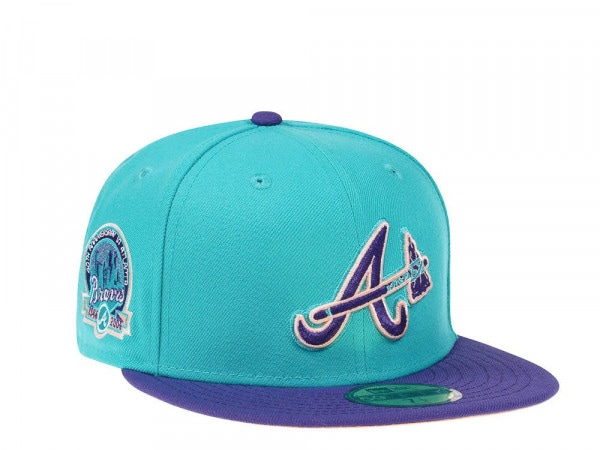 New Era Atlanta Braves 40th Anniversary Peach and Blueberries Edition 59Fifty Fitted Cap