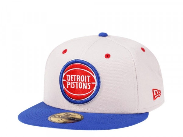 New Era Detroit Pistons Stone Two Tone Edition 59Fifty Fitted Cap