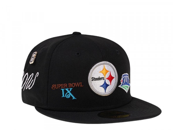 New Era Pittsburgh Steelers Historicchamps Black 59Fifty Fitted Cap