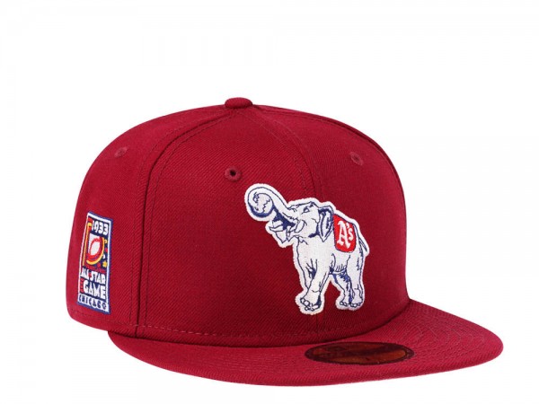 New Era Philadelphia Athletics All Star Game 1933 Cardinal and Pink Edition 59Fifty Fitted Cap