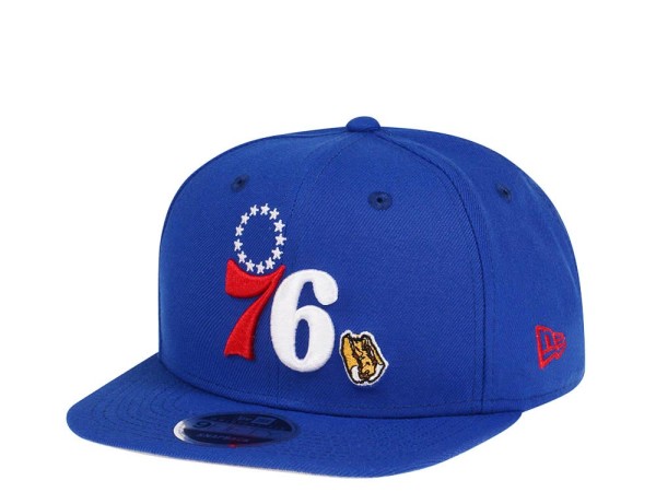 New Era Philadelphia 76ers Eats Original Fit Blue 9Fifty Snapback Cap