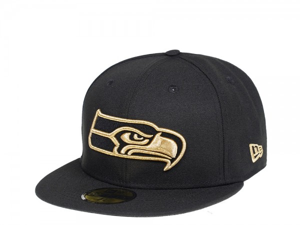 New Era Seattle Seahawks All About Black and Gold Edition 59Fifty Fitted Cap