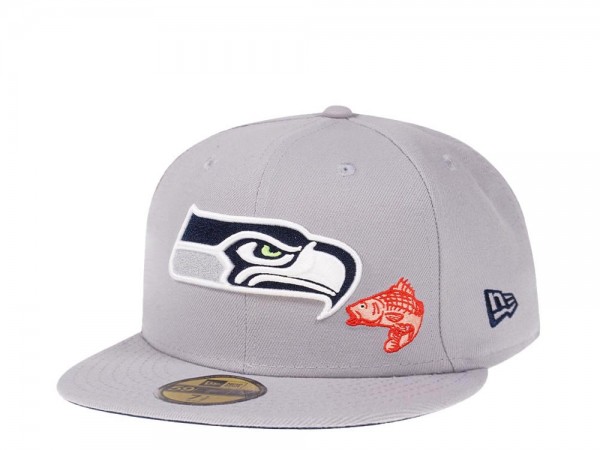 New Era Seattle Seahawks City Icons Grey Edition 59Fifty Fitted Cap
