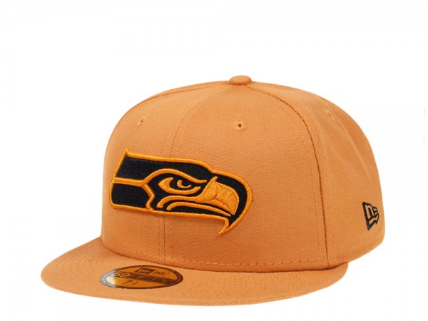 New Era Seattle Seahawks Panama Tan Edition 59Fifty Fitted Cap