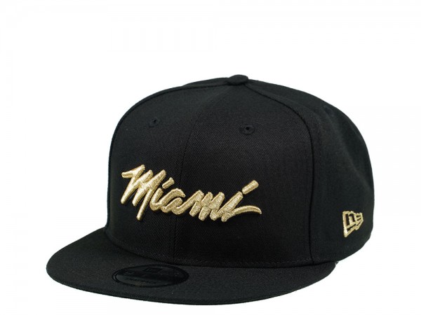 New Era Miami Heat Vice Edition Gold 9Fifty Snapback Cap