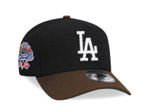 New Era Los Angeles Dodgers 100th Anniversary Black Two Tone Throwback 9Forty A Frame Snapback Cap