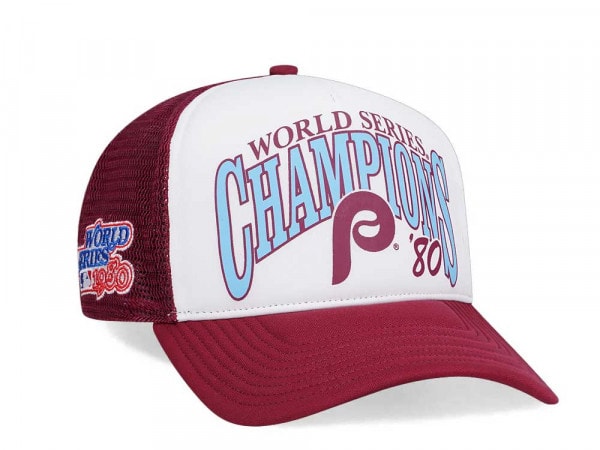 47Brand Philadelphia Phillies World Series 1980 Champions Offside Trucker Snapback Cap
