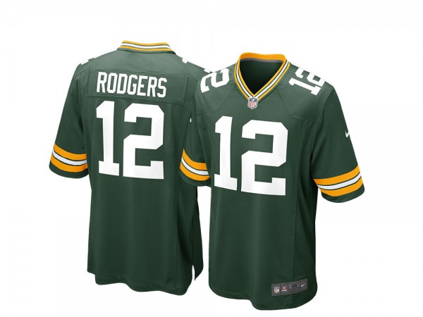 Nike Green Bay Packers Aaron Rodgers Home Game NFL Jersey