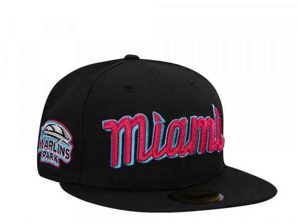 New Era Miami Marlins Marlins Park Vice Edition 59Fifty Fitted Cap